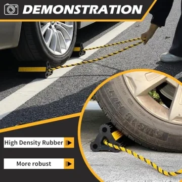 Heavy Duty Rubber Wheel Chocks for Vehicles