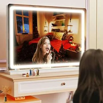 Gvnkvn Makeup Mirror LED with 10X Magnification & Lights