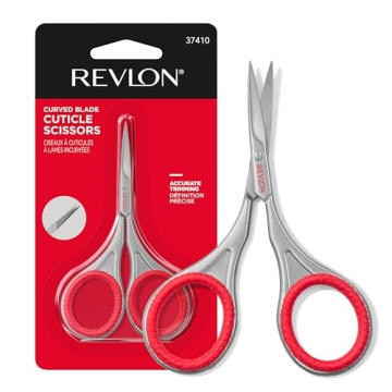 Revlon Cuticle Scissors - Curved Blade Cuticle Trimmer for High Precision Care