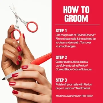 Revlon Cuticle Scissors for Precision Nail Care