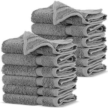 Soft & Absorbent 12-Piece Turkish Cotton Towels