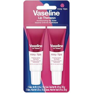 Vaseline Lip Therapy Rosy Lips Moisturizing Lip Balm Twin Pack - Hydration in a Tube