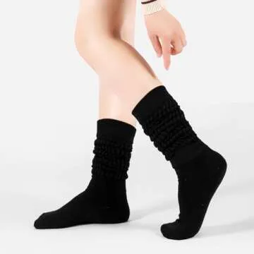 Stylish Todaysunny Slouch Socks - 3 Pack Comfort for Women