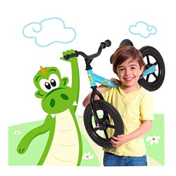 The Original Croco Ultra Lightweight and Sturdy Balance Bike.3 Models for 2, 3, 4, and 5-Year-Old Kids. Unbeatable Features. Toddler Training Bike, No Pedal (Light Blue, Sturdy 12 Inch)