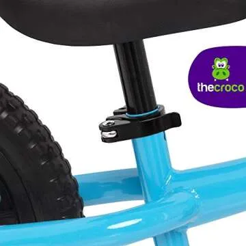 The Original Croco Ultra Lightweight and Sturdy Balance Bike.3 Models for 2, 3, 4, and 5-Year-Old Kids. Unbeatable Features. Toddler Training Bike, No Pedal (Light Blue, Sturdy 12 Inch)
