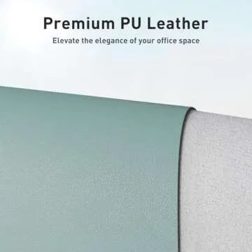 Aothia Leather Desk Pad Protector, Mouse Pad, Office Desk Mat, Non-Slip PU Leather Desk Blotter, Lap...