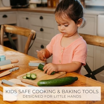 Wooden Cooking Set for Kids - Safe Tools for Little Chefs
