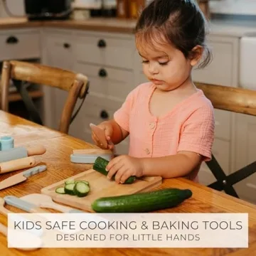 Wooden Cooking Set for Kids - Safe Tools for Little Chefs