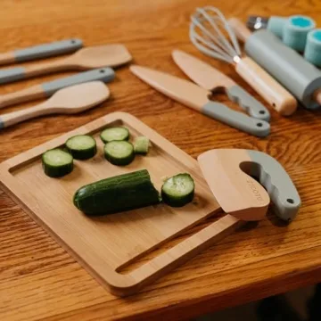 Wooden Cooking Set for Kids - Safe Tools for Little Chefs