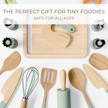 Wooden Cooking Set for Kids - Safe Tools for Little Chefs