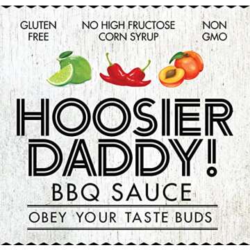 Hoosier Daddy BBQ Sauce Ghost Roast 16oz - Gluten Free
