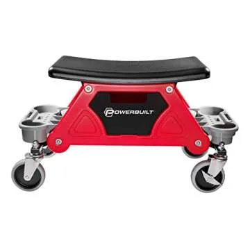 Powerbuilt Heavy Duty Roller Mechanics Seat – 300 lb Capacity