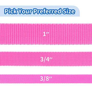 HIKISS Durable 6 FT Dog Leash for Small Dogs - Pink
