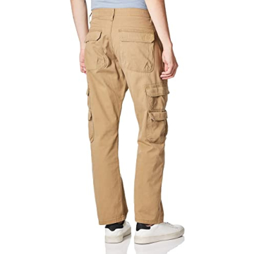 Wrangler Men's Twill Relaxed Fit Cargo Pants for Comfort