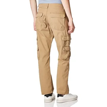 Wrangler Men's Twill Relaxed Fit Cargo Pants for Comfort