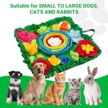 TWOPER Snuffle Mat for Dogs - Dog Mat to Keep Them Busy | Dog Puzzles Slow Feeder Dog Bowl | Interactive Dog Toys and Dog Snuffle Mat | Dog Lick Mat