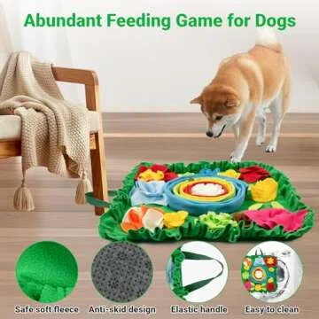 TWOPER Snuffle Mat for Dogs - Dog Mat to Keep Them Busy | Dog Puzzles Slow Feeder Dog Bowl | Interactive Dog Toys and Dog Snuffle Mat | Dog Lick Mat