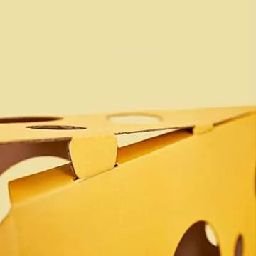 VETRESKA Cheese Cat Condo House Cardboard Scratcher