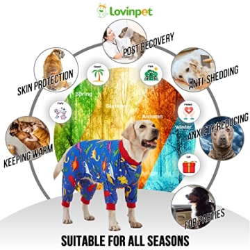 LovinPet Large Dog Onesies for Post-Surgery Comfort