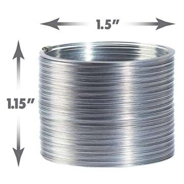 Slinky Jr. The Original Walking Spring Toy, 1-Pack Small Metal Slinkys, Great for Party Favors and G...