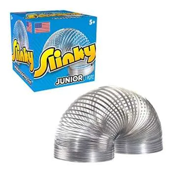 Slinky Jr. Walking Spring Toy - Small Metal Slinkys for Kids