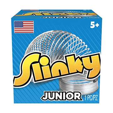 Slinky Jr. Walking Spring Toy - Small Metal Slinkys for Kids