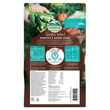 Oxbow Animal Health Garden Select Hamster And Gerbil Food, Garden-Inspired Recipe for Hamsters And G...