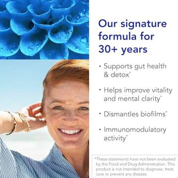 Biocidin Capsules - Gut Cleanse Process & Immune Support Supplement - Supportive Biofilm Disruptor -...