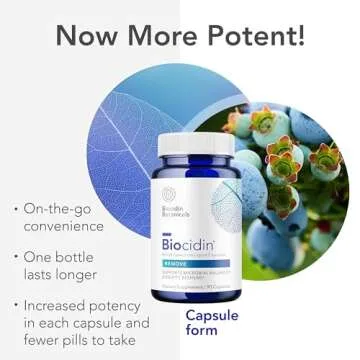 Biocidin Capsules - Gut Cleanse Process & Immune Support Supplement - Supportive Biofilm Disruptor - Promote Digestive Health & Microbial Balance - 18 Botanical Blend (90 Vegan Capsules)