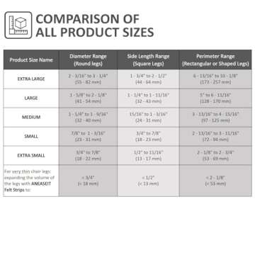 Aneaseit Chair Leg Floor Protectors - 16 pcs Dark Walnut - Felt Bottom Silicone Pads for Hardwood Floors & Furniture Feet - Rubber Caps for Chairs - Medium