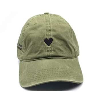 Embroidered Atticus Poetry Dad Hat in Green Brushed Cotton