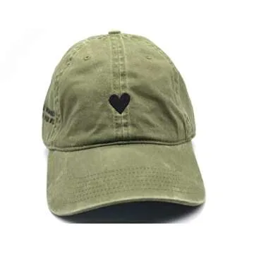 Embroidered Atticus Poetry Dad Hat in Green Brushed Cotton
