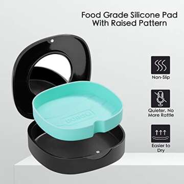 Doboli Retainer Case, Slim Aligner Case with Vent Holes, Stocking Stuffers For Gift Women Men,Compatible with Invisalign, Mouth Guard Case, Cute Retainer Case with Retainer Removal Tool and Brush,