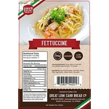 Great Low Carb Bread Company Fettuccine Pasta - Healthy & Tasty Alternative