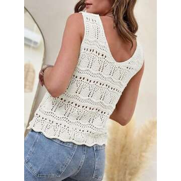 Chic SHEWIN Summer Crochet Sweater Vest for Women