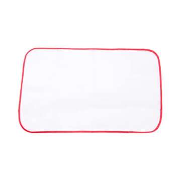 Billotodo - Tailors Ham and Sleeve Roll Set Kit for Sewing Pressing Quilting and Molding, Seam Roller Tool Ironing Accessories, Complete with Nylon Protective Pad Mat Tool, in Red/Black Cloth Fabric