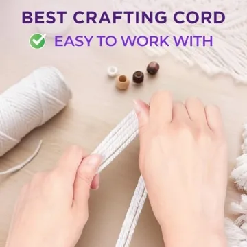 TECEUM 3mm Macrame Cord - All-Purpose Cotton Rope