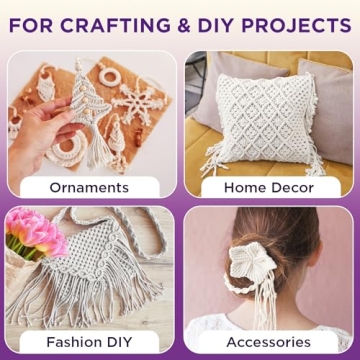 TECEUM 3mm Macrame Cord - All-Purpose Cotton Rope