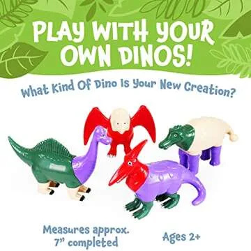 Magnetic Dinosaur Toy Play Set for Kids Ages 2+