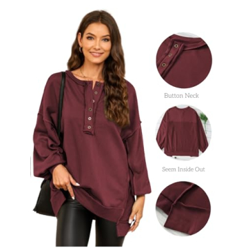 AlvaQ Women's Stylish Comfort Sweatshirt 2024