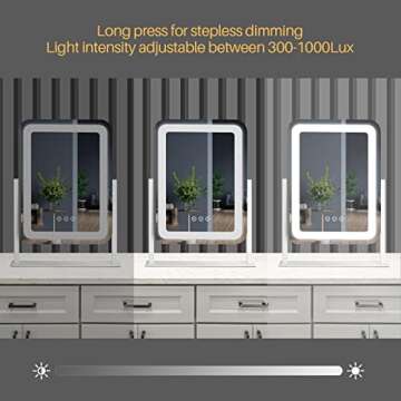bemelux Makeup Vanity Mirror with LED Lights and Touch Control