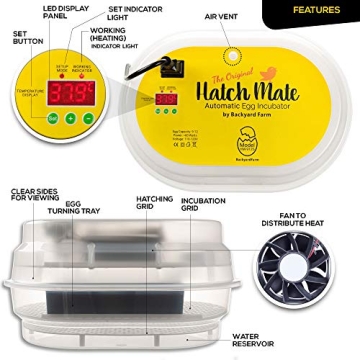 HatchMate™ Egg Incubator - Automatic Turning for 9-12 Eggs