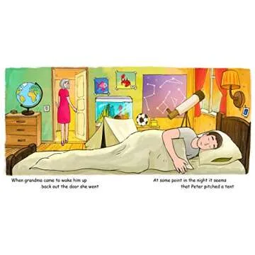 Funny Book Peter Pitched a Tent - Great Gift Idea