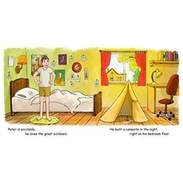 Funny Book Peter Pitched a Tent - Great Gift Idea