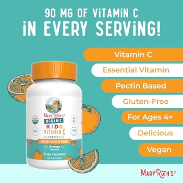 Organic Kids Vitamin C Gummies for Immune Support