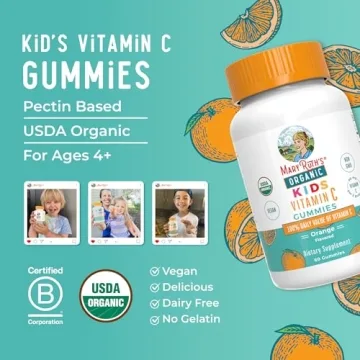 Organic Kids Vitamin C Gummies for Immune Support