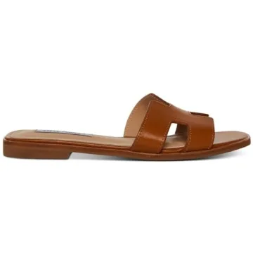 Steve Madden Hadyn Sandal Cognac Leather Women's Footwear