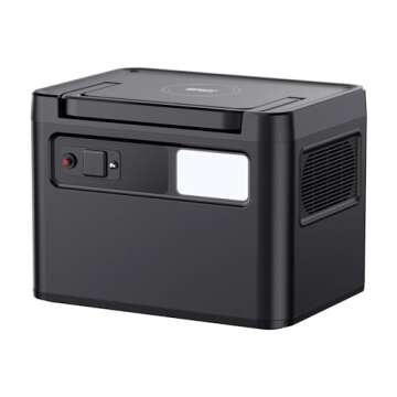 ICECO PB1000 Portable Power Station, 1075Wh Battery/1.6 Hour Fast Charging, Solar Generator for Home...