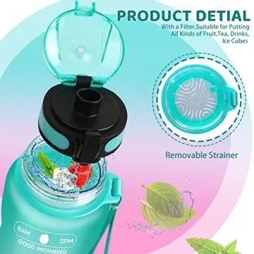 ZOMAKE Motivational Water Bottle for Fitness & Hydration