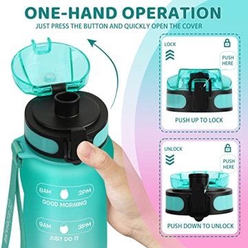 ZOMAKE Motivational Water Bottle for Fitness & Hydration